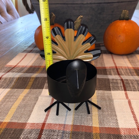 Set of 2 Standing Turkey Candle Holders - Picture 7 of 10
